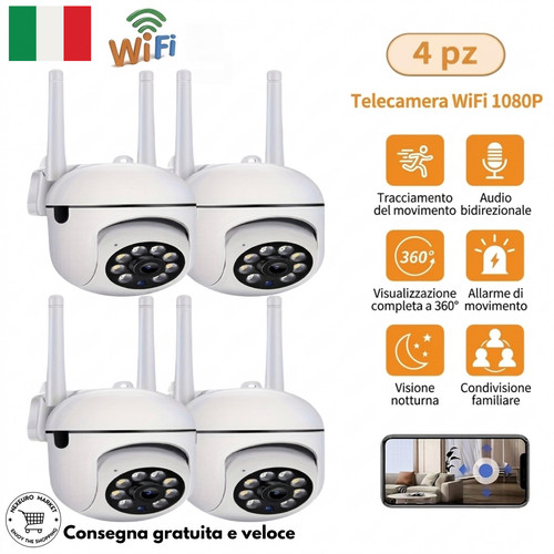 Telecamera ptz wifi - 4x,
